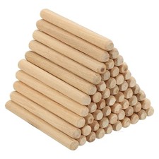 7/32"x2 3/8" Wood Dowel Pins,90 Pack Fluted Wooden Dowel Pin Beveled Groove Rods