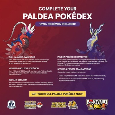 Pokemon Home Living Dex - Complete Pokedex for All Pokemon Games (Gen 1-9)