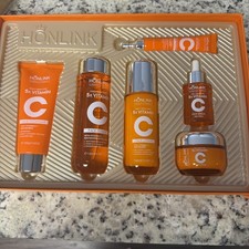 Vitamin C Facial Skin Care Set Anti Aging Hydrating Brightening Gift Box Korean