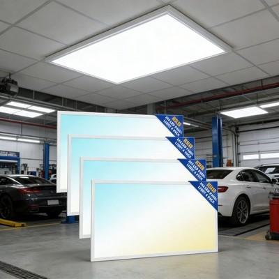 4 PACK 2x4FT LED Flat Panel Lights 30-72W 5CCT 2700K-6500K Fixture Office Light
