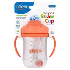 Baby's 1st Straw Cup, 6 Months , Coral, , 9 oz 270 ml 