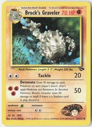 Brock's Graveler 34/132 Gym Challenge Uncommon