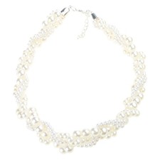 Fashion Multilayer Pearl Necklace for Women Simple Pearl Beaded Necklace Wedding