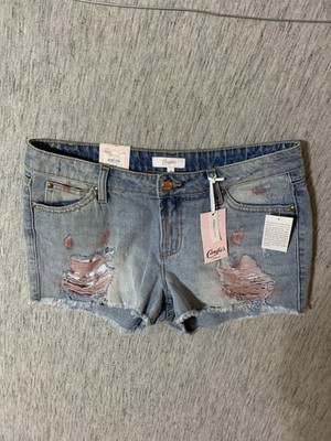 NWT Candie's Junior's High Wst. Destroy Shorts - Color Lightwash - Size 7