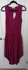 NEW RAMY BROOK NOOR SMOKED WAIST BYSBY COLOR MIDI DRESS SIZE MEDIUM