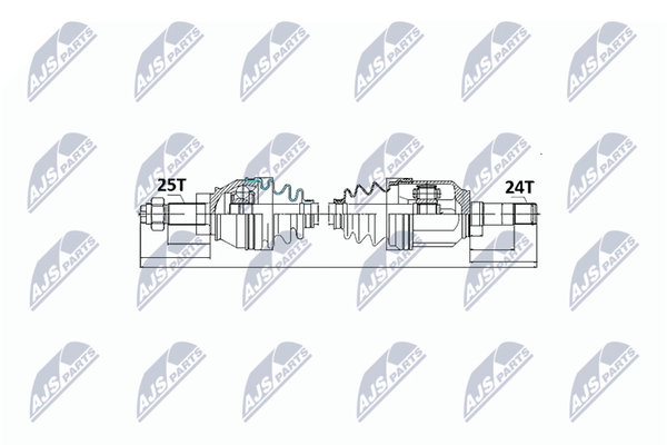NTY Antriebswelle NPW-FT-016 Passend FüR Fiat-image