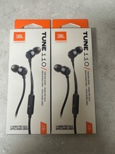 2 JBL TUNE 110 Pure Bass Sound  Hands Free Calls Black Free Shipping
