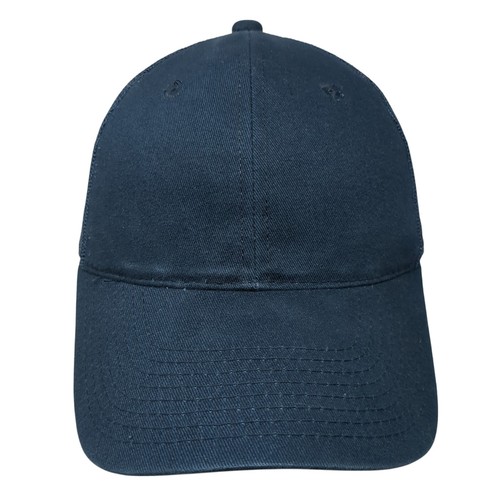 Unbranded Strapback Mesh Back Trucker Hat Blue One Size Adjustable