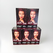 Splat Midnight Claret 30 Lavado Color de Cabello Paquete de 5 - Nuevo