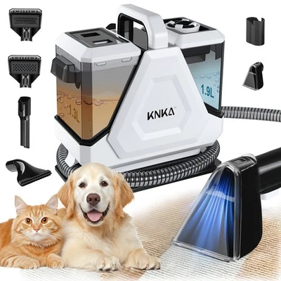 EUMATY 𝟭6Kpa Waschsauger Polsterreiniger Teppichreiniger 1,9L Großer Wassertank 550W