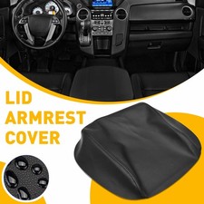 Center Console Lid Armrest Cover Leather Black Fit For 2009-2015 Honda Pilot Center Console Lid Armrest Cover Leather Black Fit For 2009-2015 Honda Pilot