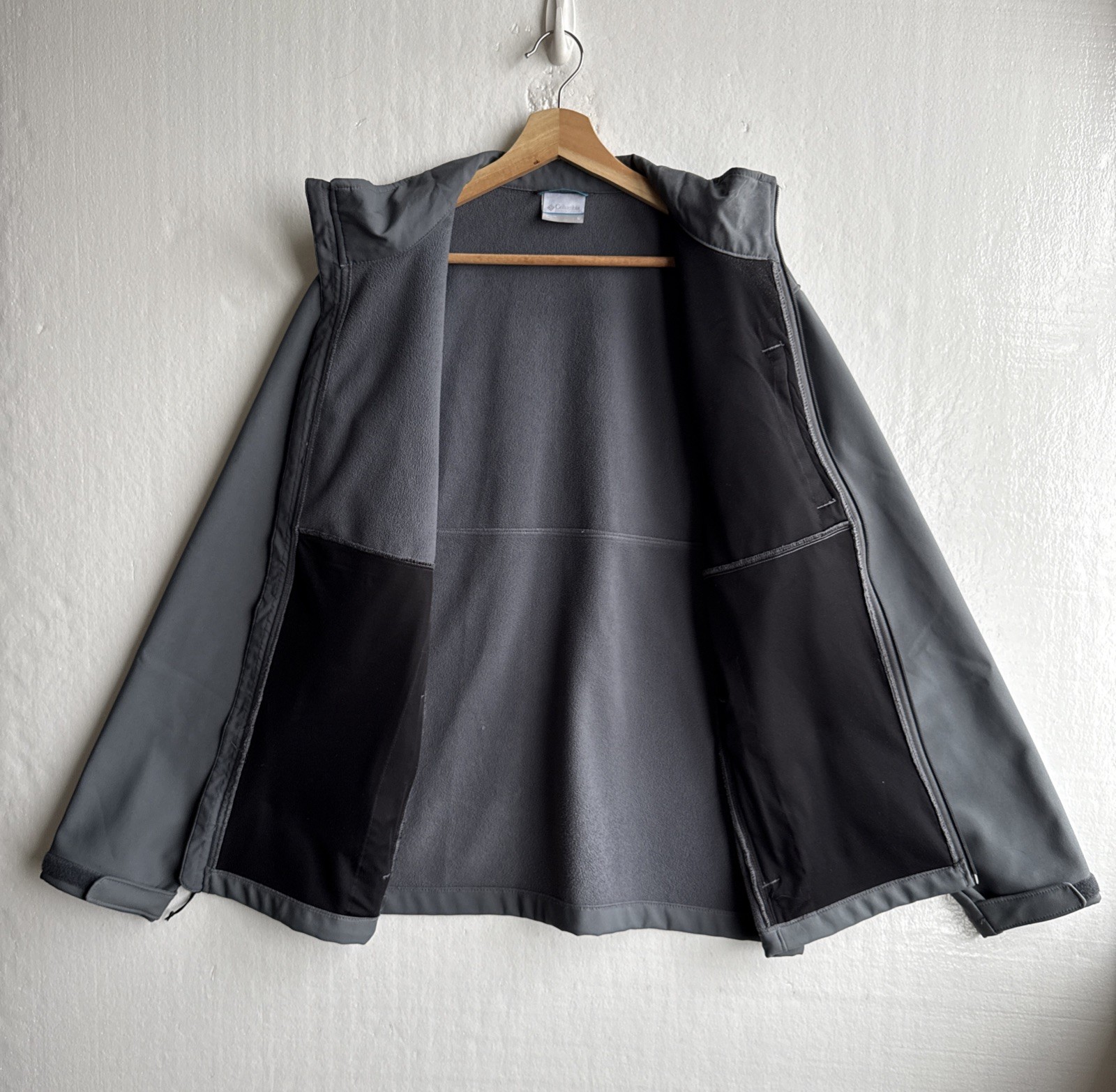 Columbia Jacket Full Zip Ascender Softshell Gray … - image 5