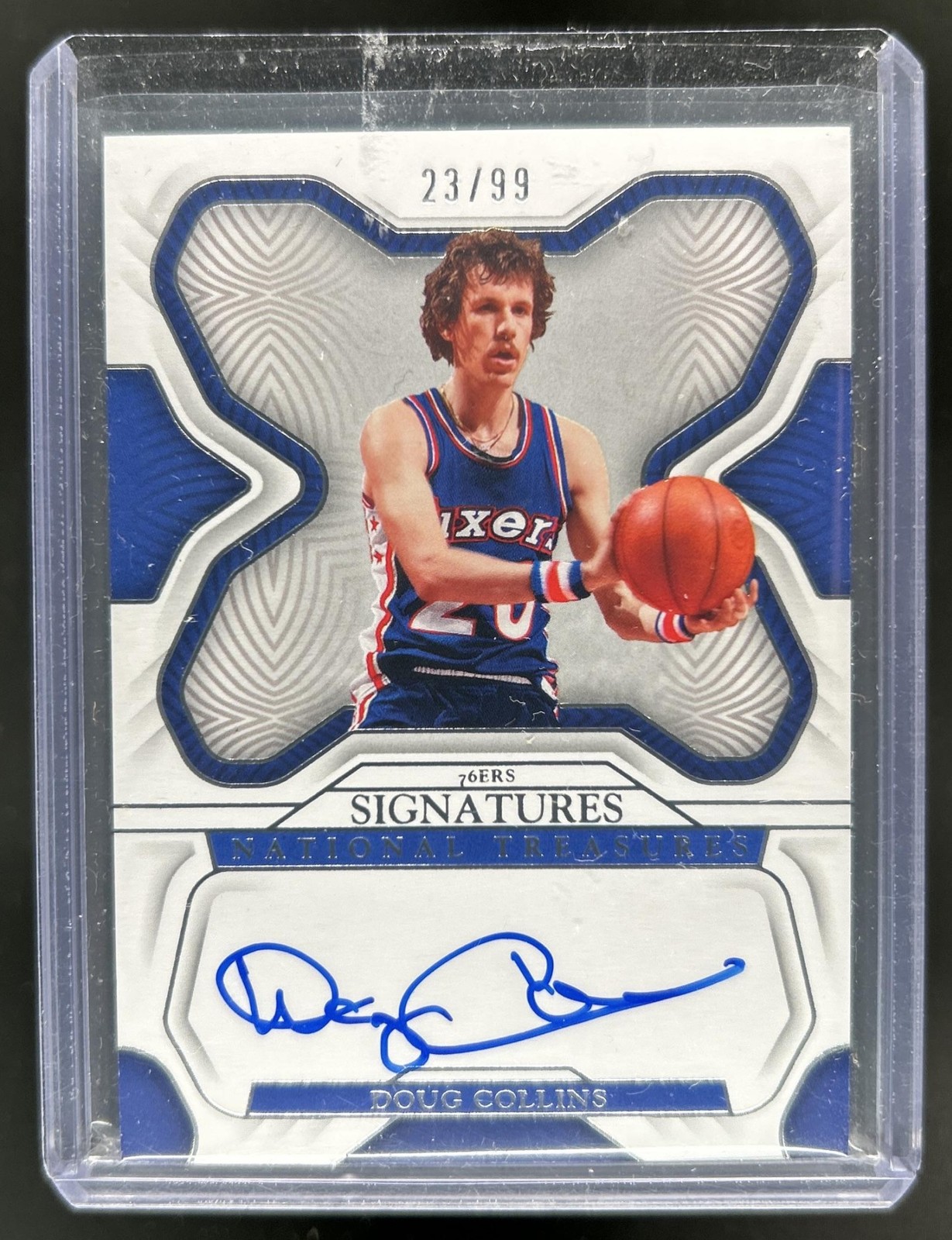 2022-23 Panini National Treasures Doug Collins Signatures Auto #/99 76ers