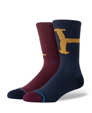 Brand New Men  s Stance Harry Potter Ron  Harry Crew Socks Size Large 9-13 US