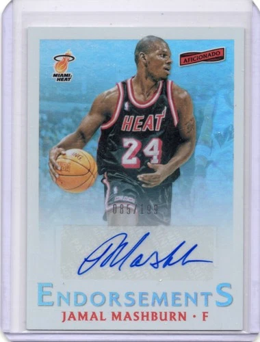 2016-17 Panini Aficionado #48 Jamal Mashburn Endorsements Autographs #/199
