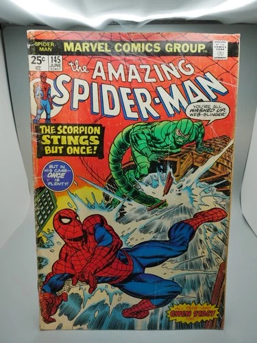 The Amazing Spider Man #145 Scorpion Cover Gwen Stacy Clone Story VG 1975