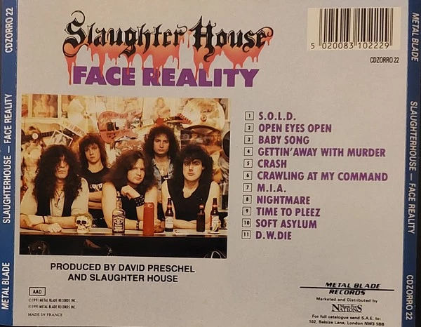 Slaughter House - Face Reality CD Album CD Rock Thrash 029 - Bild 2 von 4