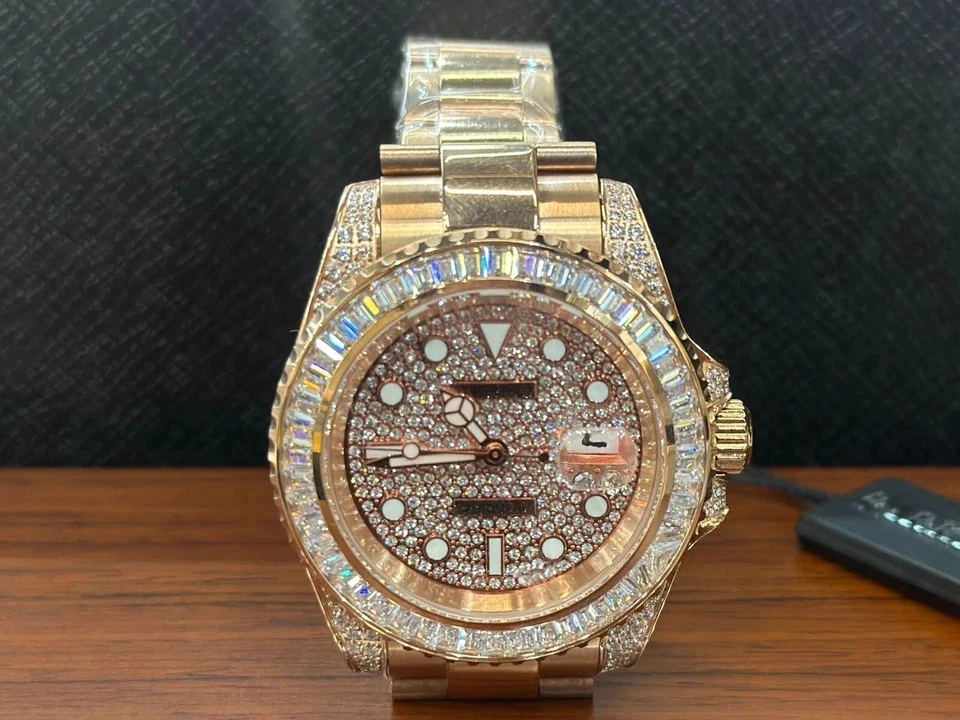 Patek Philippe — Parker Philip Automatic Stainless Steel Diamond Watch (Rose Gold) PP6975A-3
