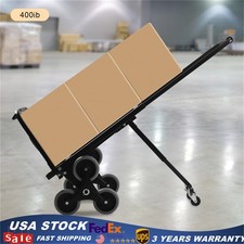 Heavy Duty Stair Climbing Cart Folding Hand Truck Dolly w/ Wheels 551lb Capacity