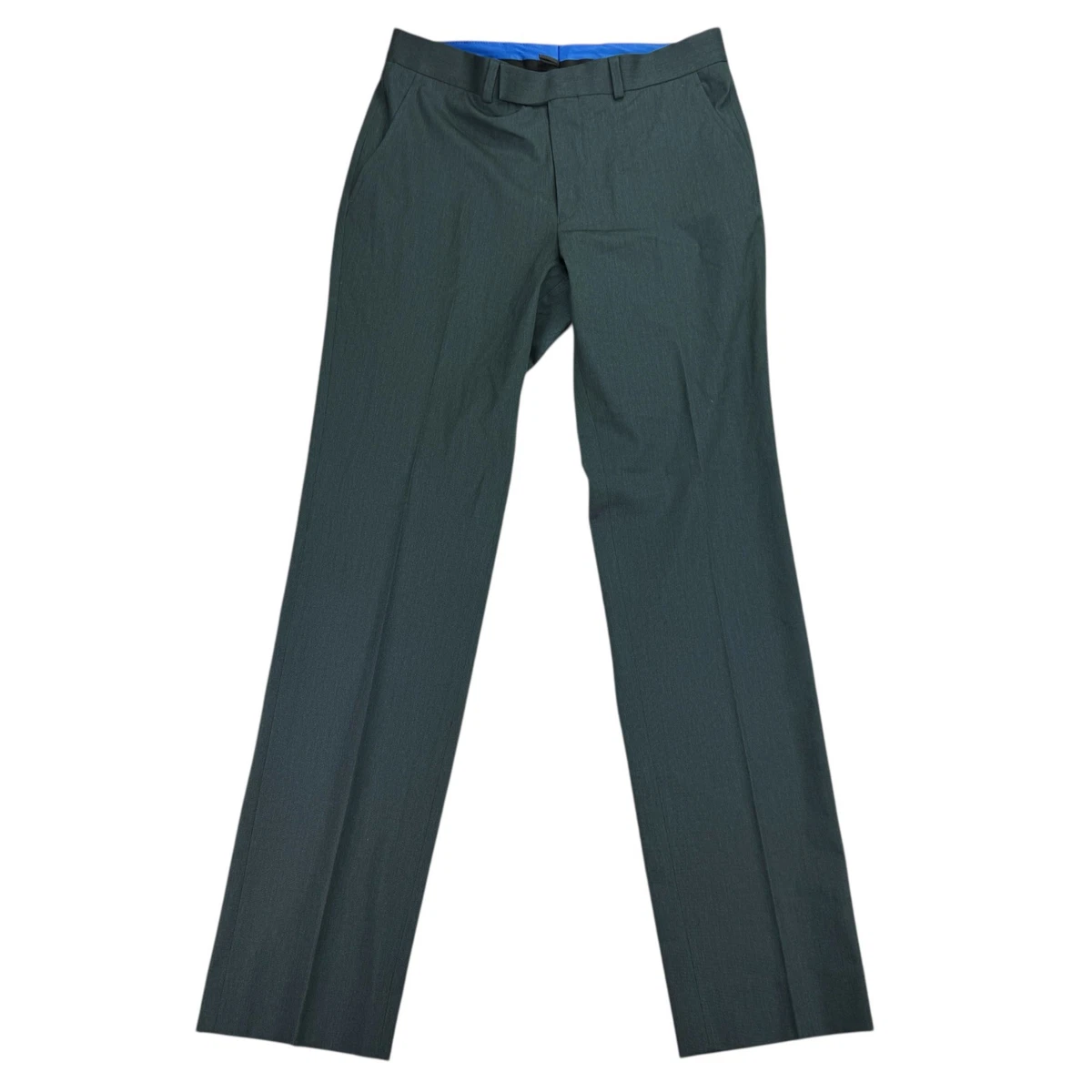 Kenneth Cole Reaction Slim Fit Pantaloni Performance Stretch - Verde Chiaro, Taglia 32W X 29L Uomo, Tessuto Traspirante