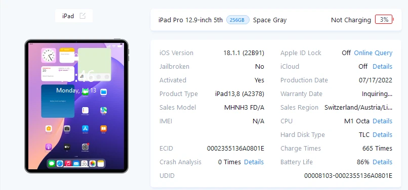 Apple iPad Pro 12.9-inch (5th generation) · 256GB · Wi-Fi, Foto 2 von 2