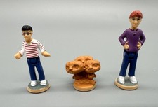 2001 Harry Potter Polly Pocket Mini Figures Weasley House Harry, Ron And Gnome