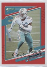 2021 Panini Donruss Press Proof Red Jerome Baker #67 2l4