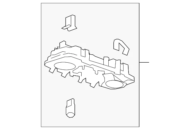 Carcasa de lámpara de lectura genuina GM 15927716 Foto 4 de 4