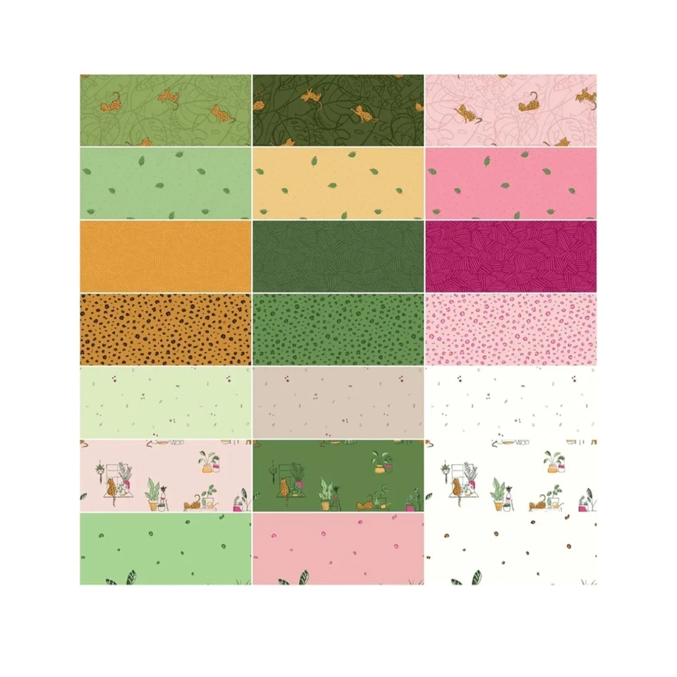 Amanda Niederhauser Leafy Keen Rolie Polie 2.5" Strips Jelly Roll Riley Blake - Image 2 of 4