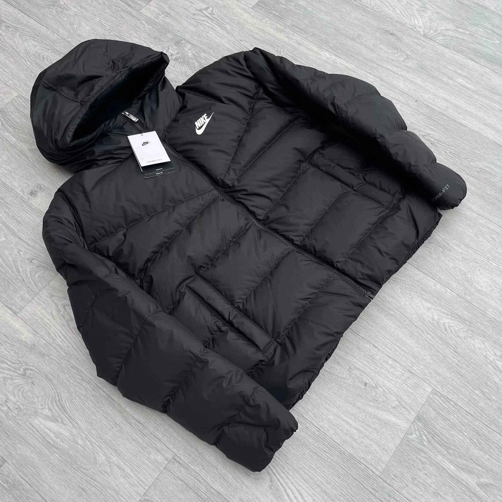 Nike Womens Storm Fit Down Windrunner Zip Puffer Jacket Coat [L] DQ5903-010