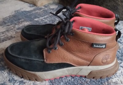 Timberland Men's BOULDER TRAIL CHUKKA Black - Wheat Boots Multiple Size 8.5