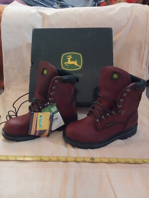 John Deere Dan Post  JD8283 Lace Up Work Boots US Mens Size 7M, NEW N BOX W/ TAG