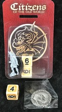 Heresy Lab LUTHOR/LUTHER 2.0 Limited Mordheim Facebook Group + Coin + extra die