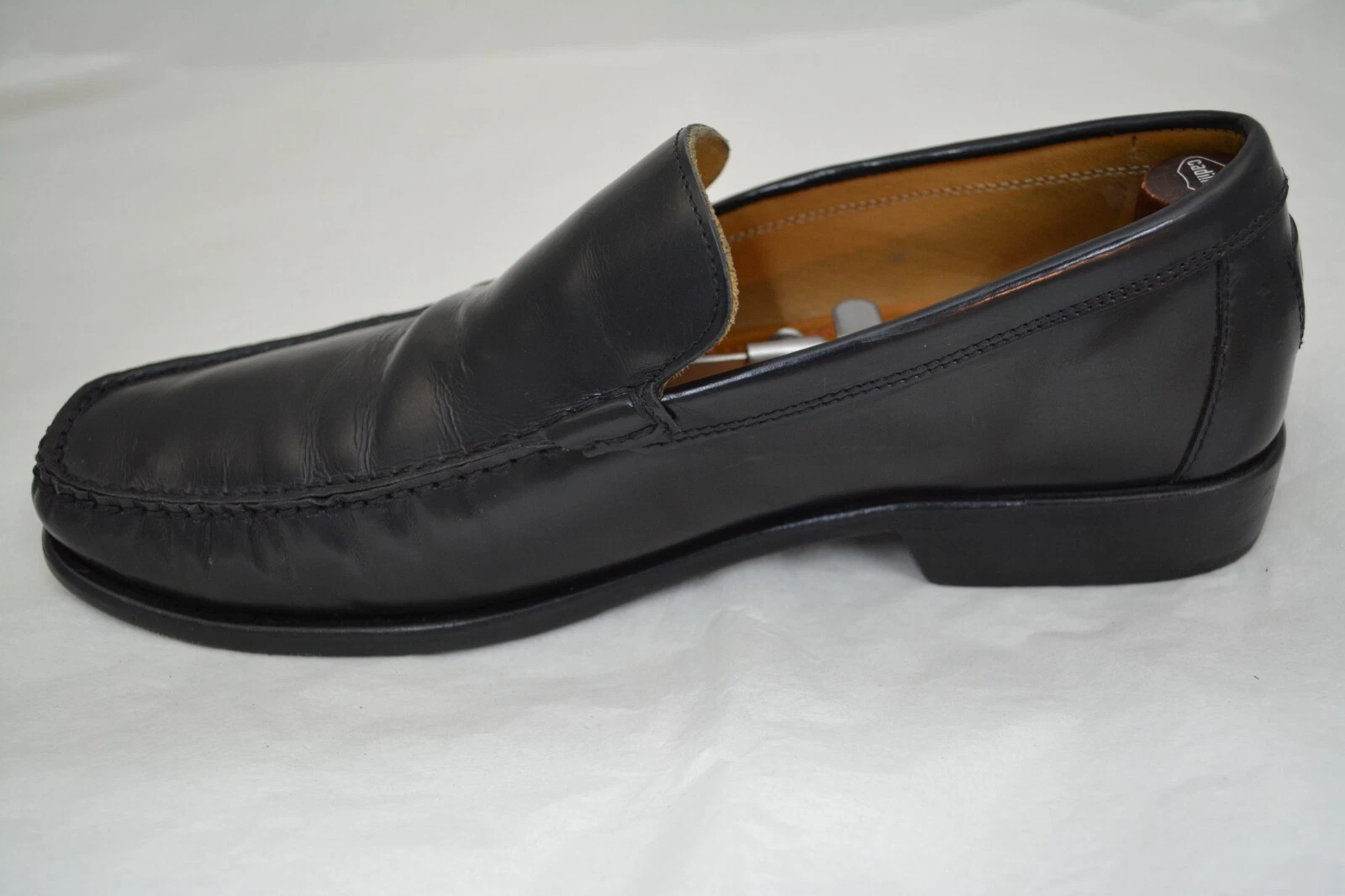 Scarpe eleganti uomo COACH nere in pelle con slip on taglia 9 D ITALIA