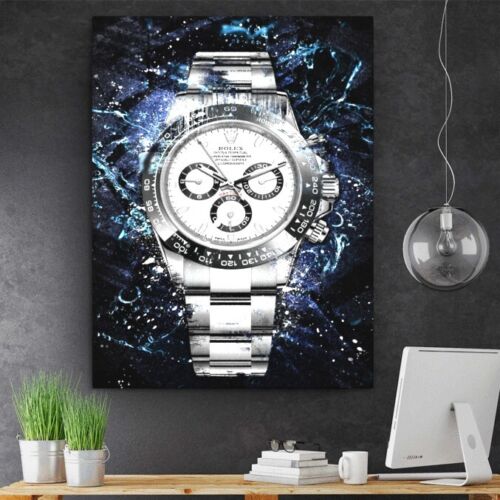 Rolex Daytona Newman inspired Canvas Wall Art Print - Watch Art Poster Print - Picture 10 of 12