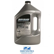 QUICKSILVER OLIO 25W40 SINTETICO 4 TEMPI 4 LT - MOTORE FUORIBORDO MERCURY VERADO