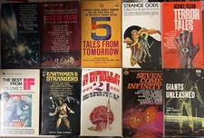 Lot of 10 Mass Market Science Fiction and Fantasy Paperbacks, Assorted 1970s