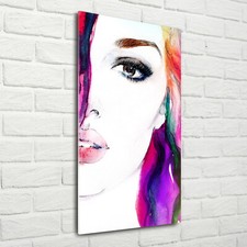 Wandbild Druck auf Plexiglas® Acryl Hochformat 70x140 Wunderschöne Frau