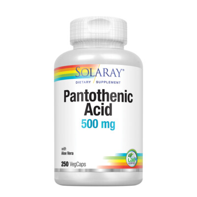 Solaray Pantothenic Acid 500mg | 250 VegCaps