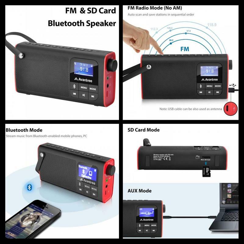 avantree radio fm bluetooth
