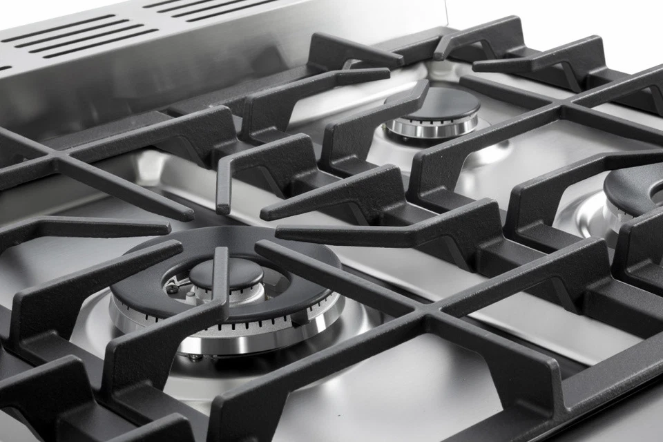 Verona Prestige VPFSGG365DSS 36" Todo Gas Horno Doble 5 Quemadores Inoxidable Foto 3 de 4