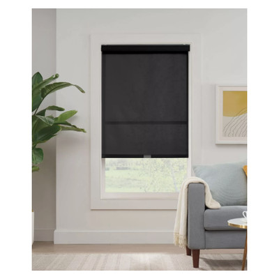 NEW ECLIPSE Solar Modern Cordless Light Filtering Privacy Window Roller Shade BL