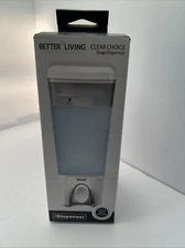 Better Living 72150 Clear Choice 1 Clear White ABS Plastic Lotion/Soap Dispenser