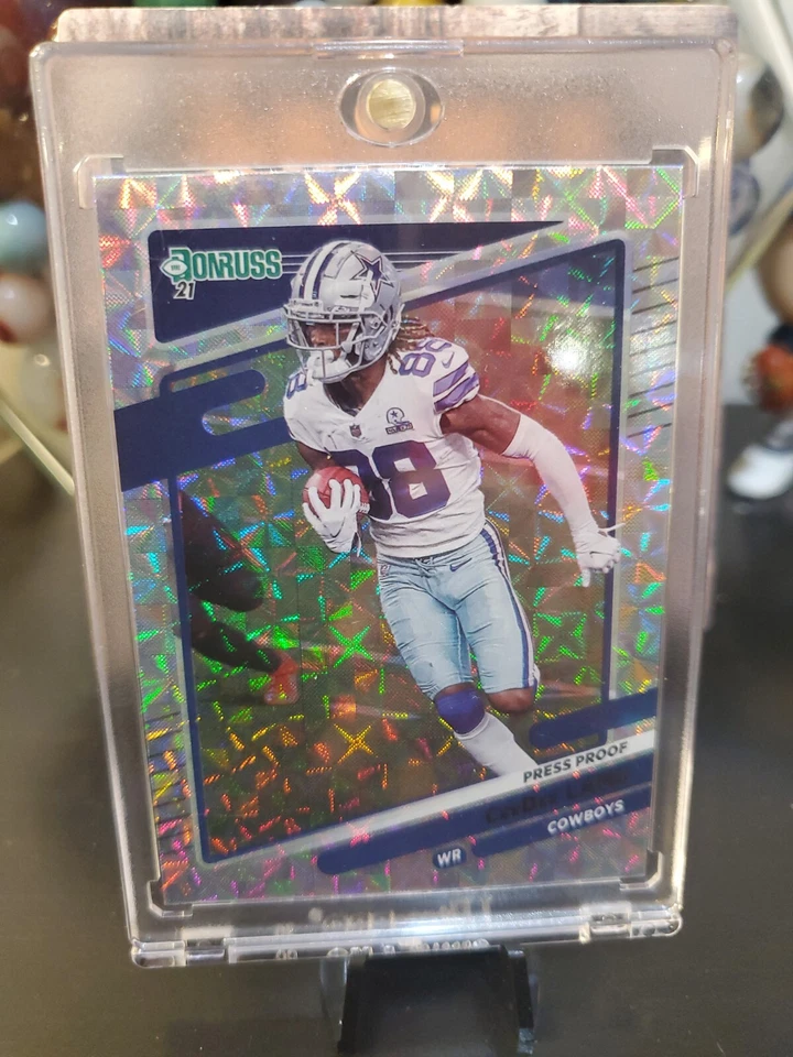 🔥CeeDee Lamb 2021 Donruss Press Proof HYPER PRIZM SSP DALLAS COWBOYS 🔥 - Image 2 of 4