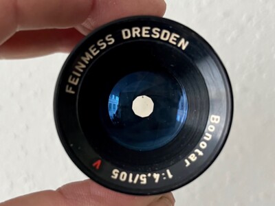 Very Beautiful Lens Tele Feinmess Dresden V Bonotar 105Mm 105 V 1