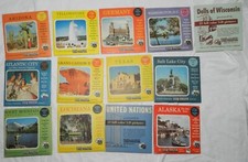 Vintage Bakelite View-Master viewer with Box and 13 Travel Reel Sets