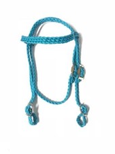 pony bridle miniature horse tack headstall neon turquoise