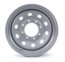 Libra 16 X 6 Trailer Wheel 8 Lug On 6.5 Bolt Pattern Silver Mod -17015
