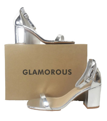 Glamorous Damen High heel Sandalen Silber EUR 37 | UK 4 FW4200 GL