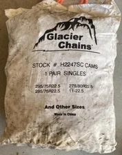 Glacier chains COMMERCIAL TRUCK 18 WHEELERS TIRE CHAINS H2247SC 1 PAIR SINGLES